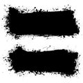 Ink black grunge banner Royalty Free Stock Photo