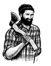 Canadian lumberjack Royalty Free Stock Photo