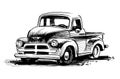 Old American truck Royalty Free Stock Photo