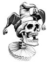 Dead jester Royalty Free Stock Photo