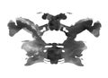 Ink blot in rorschach psychology test style Royalty Free Stock Photo