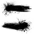 Ink blots banners Royalty Free Stock Photo