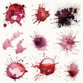 Ink blots Royalty Free Stock Photo