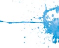 Ink blue blot Royalty Free Stock Photo