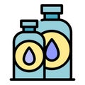 Ink bottles icon vector flat Royalty Free Stock Photo