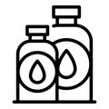 Ink bottles icon, outline style Royalty Free Stock Photo