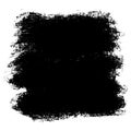 ink brush strokes, brushes, lines, black paint, grungy. hand drawn graphic element isolated on white background. vector Royalty Free Stock Photo