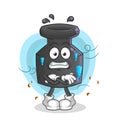 Ink cold illustration. character vector