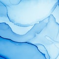 Ink Colours Mix. Fluid Wave Illustration. Indigo Royalty Free Stock Photo