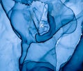 Ink Colours Mix Water. Fluid Wave Wallpaper. Royalty Free Stock Photo