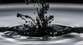Ink droplet splash Royalty Free Stock Photo