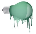 Ink dropping lightbulb illustration design