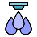 Ink drops icon vector flat Royalty Free Stock Photo