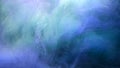 Ink flow magic curse blue colored glitter cloud