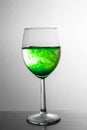 Ink in a glass of water Royalty Free Stock Photo