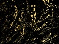 Ink golden blots Grunge urban background.Texture Vector. Dust ov