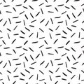 Ink hand-drawn seamless patterns. Dots and shapes