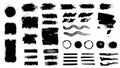 Ink Paintbrush and Brushstroke texture template.