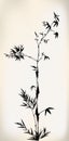 Ink painted bamboo Royalty Free Stock Photo