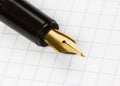 Ink pen on notepad Royalty Free Stock Photo