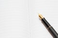 Ink pen with notepad Royalty Free Stock Photo