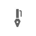 Ink, pen, tool icon. Element of materia flat tools icon Royalty Free Stock Photo