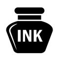 Ink pot vector icon Royalty Free Stock Photo