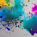 298 Ink Splatters: An expressive and artistic background featuring ink splatters in bold and dramatic colors that create a dynam