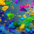 298 Ink Splatters: An expressive and artistic background featuring ink splatters in bold and dramatic colors that create a dynam