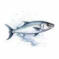 Ink-style Illustration Of A Bluefin Tuna Fish