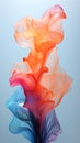 Ink in water abstract background, isolated, acrylic colors and ink in water smoke wavy Royalty Free Stock Photo