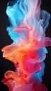 Ink in water abstract background, isolated, acrylic colors and ink in water smoke wavy Royalty Free Stock Photo
