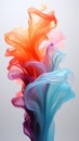 Ink in water abstract background, isolated, acrylic colors and ink in water smoke wavy Royalty Free Stock Photo