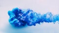 Ink water background cloud blue smoke puff white