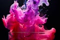 ink in water colored ink diffusing through water creating soft