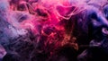 ink in water colorful background fume pink purple
