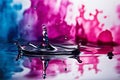 ink into water drops of ink diffusing in water creating abstract