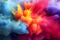 Ink in water Rainbow of colors, Motion Color drop in water,Ink swirling in ,Colorful ink abstraction Royalty Free Stock Photo