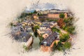 Beautifull cityscape of old town Luxembourg, Europe