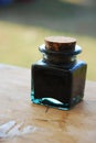 Ink well bottle Royalty Free Stock Photo
