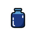 Ink for writing flat icon, vector illustration