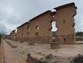 The Inka site at Raqch'i. Peru. Royalty Free Stock Photo