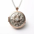 Inkdlife Rose Gold And Silver Leaf Locket Inspired By Luca Giordano