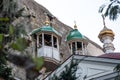 Crimea, Inkerman, 14.09.2019: Inkerman cave monastery in Crimea