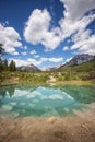 `Inkpots` in Banff National Park, Alberta, Canada Royalty Free Stock Photo
