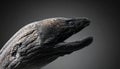 Dark Portrait of a Predatory Moray Eel Royalty Free Stock Photo