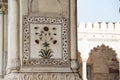 Inlaid marble inside of columns with arches at the Hall of Private Audience or Diwan I Khas in Red Fort Delhi, India