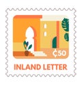 Inland letter, postal card for envelope marks