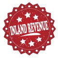 Inland revenue grunge stamp