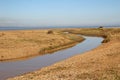 Inland river watercourse Royalty Free Stock Photo